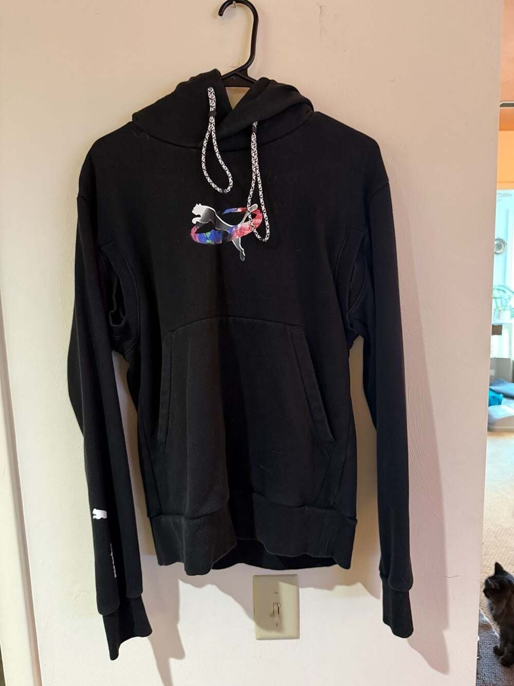 PUMA RKDO Esports Gaming Hoodie Black Graphic Sweatshirt Men's Medium 532693-01
